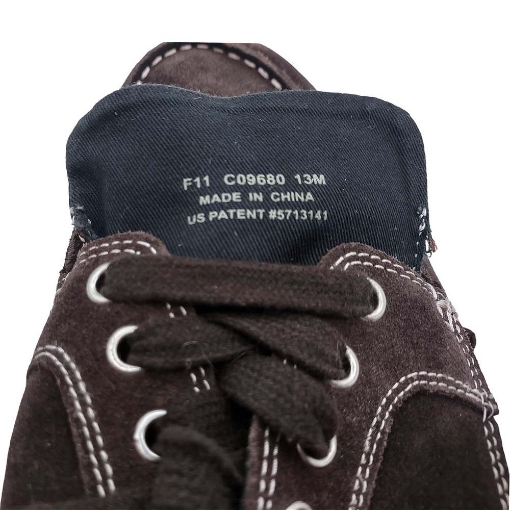 Cole Haan Dominick Boat Shoes Brown Suede Nike Air Sole Mens 13M Moc Toe C09680 - Picture 10 of 12